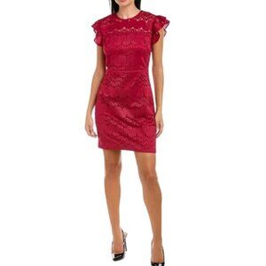 Trina Turk Cranberry Cocktail Dress